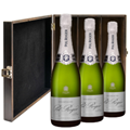 Buy & Send Pol Roger Pure Extra Brut Champagne 75cl Three Bottle Luxury Elm Wood Gift Box