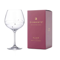 Buy & Send Diamante Spiral Gin Glass Adorned with Swarovski® Crystals – Single Glass