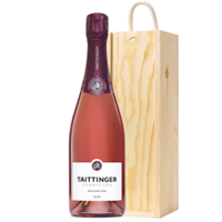 Buy & Send Taittinger Nocturne Rose Sec Champagne 75cl In Pine Gift Box