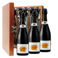 Buy & Send Veuve Clicquot Demi-Sec Champagne 75cl Three Bottle Luxury Gift Box